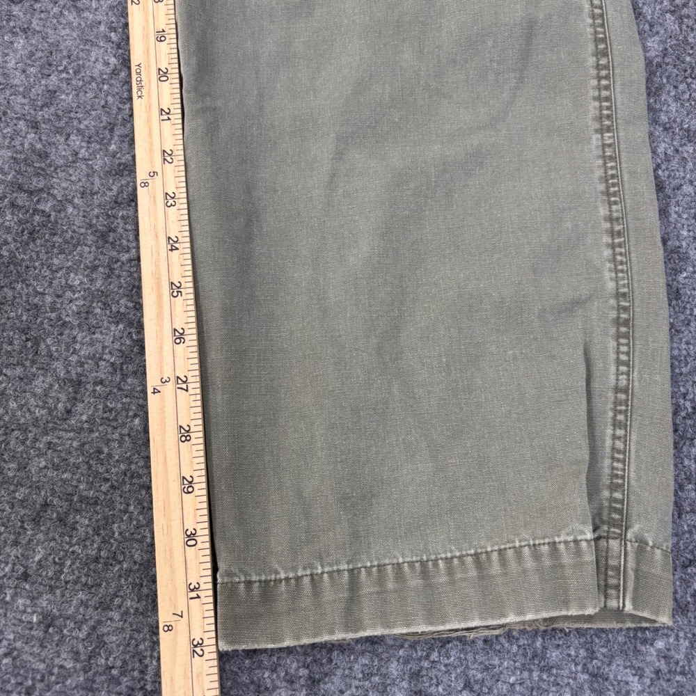 Old‎ Navy VTG Khakis Mens 34x32 Green Canvas Chino Pants Straight Rugged *Flaw - Picture 6 of 12
